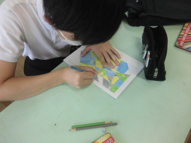 塗り絵パズル 特別支援学級の授業 図工美術okayama