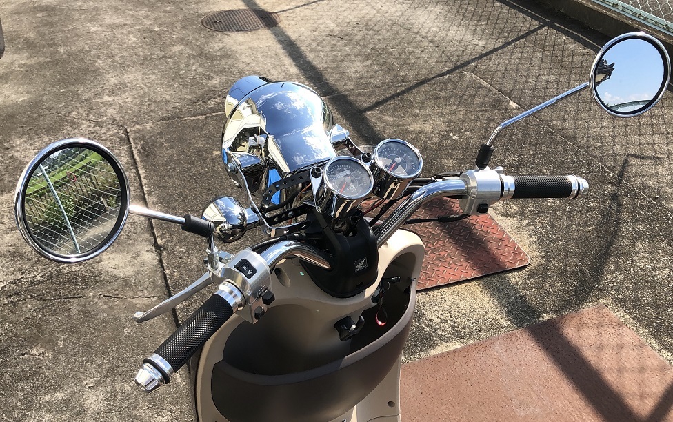 ホンダ・ジョルノ（AF70）にTodayのハンドル移植、メーター類