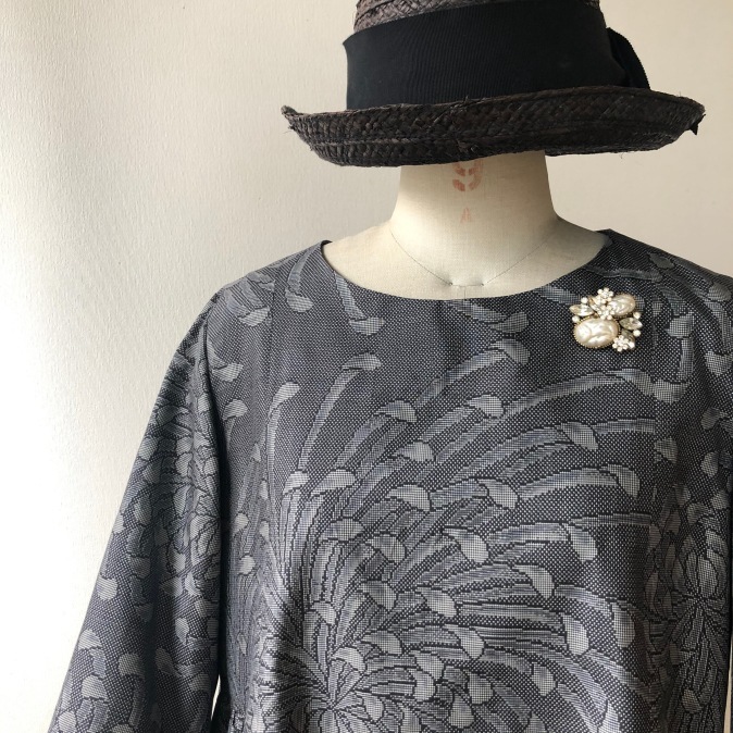 着物リメイク・大島紬からワンピース_d0127925_15314480.jpg
