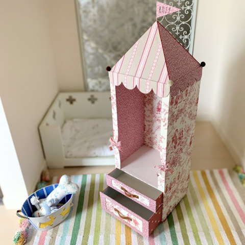 リバティ クララベルのドールクローゼット カルトナージュ