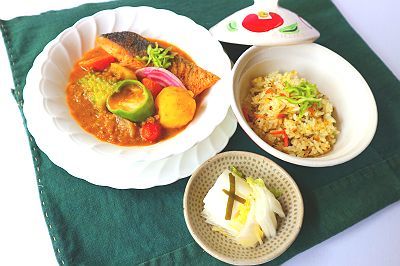 9月は住井すゑ先生に「夫君の好きな混ぜご飯とスープのカレー