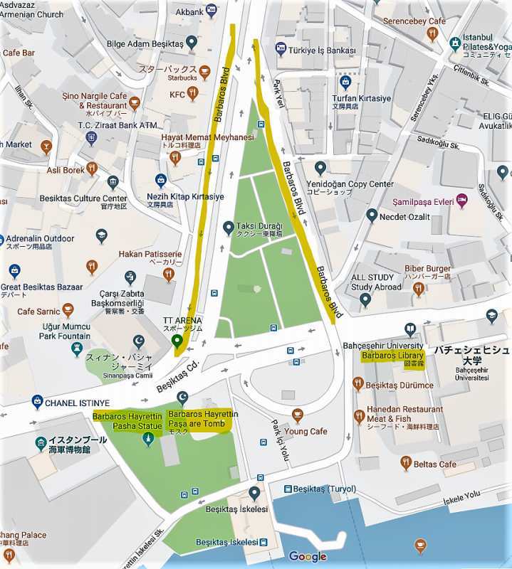 バルバロス ハイレディン提督の名を残す場所 写真でイスラーム