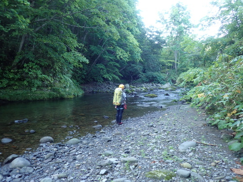 夏の終わりに余別川で沢登り_d0198793_00313611.jpg