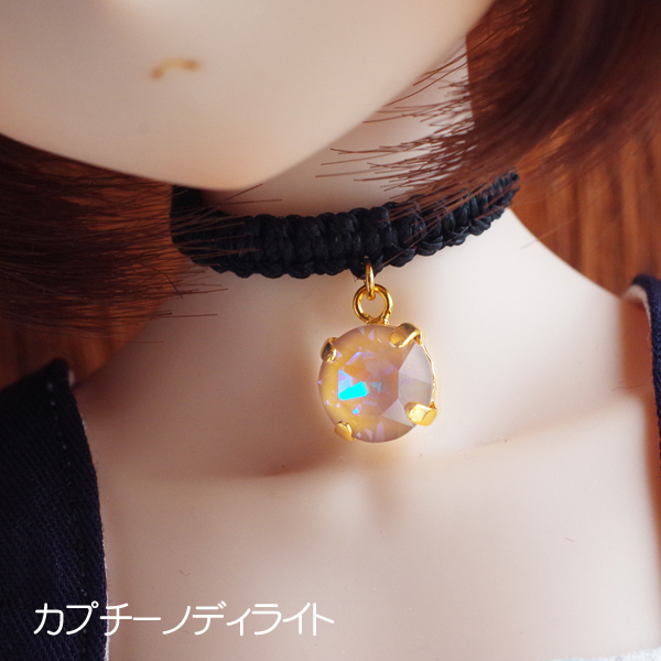 MDDアクセサリー/大粒スワロの編みチョーカー_e0390863_11093839.jpg