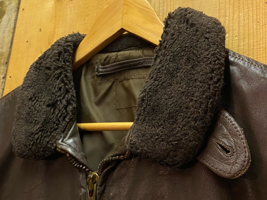 インシニアレザーUSA AN-J-4 size 40 Cockpit USA AN-J-4 Sheepskin Jacket Brown USA Made