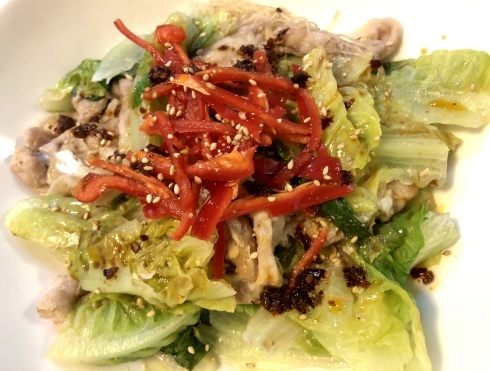 レタス 豚肉 春雨の蒸し物とひまわりの災難 ハギスはお好き