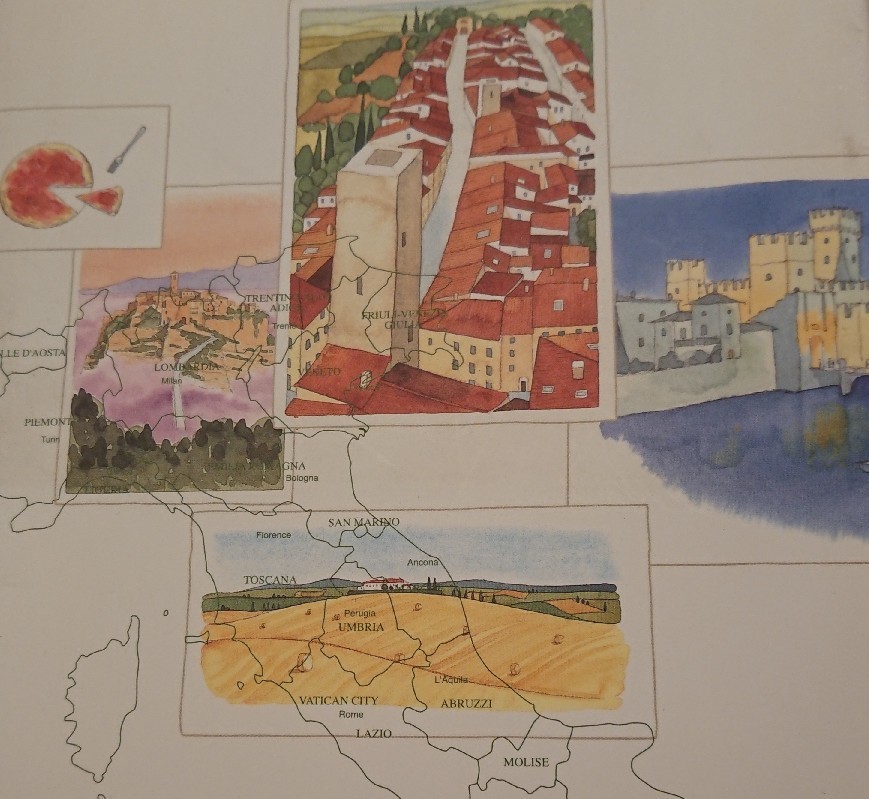 イタリアの風にのって イラストが届きました ポムポム 風にのって