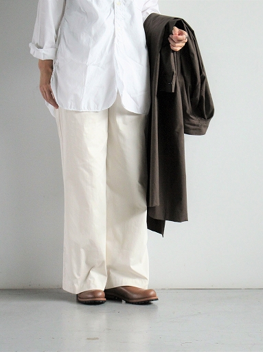 THE HINOKI　Wide pants - Organic Cotton Satin / Beige (LADIES SELECT)_b0139281_1562024.jpg