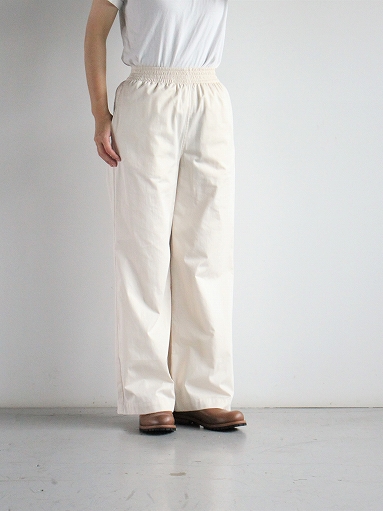THE HINOKI　Wide pants - Organic Cotton Satin / Beige (LADIES SELECT)_b0139281_156273.jpg