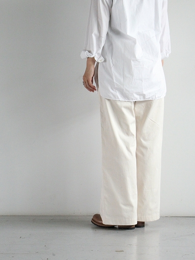 THE HINOKI　Wide pants - Organic Cotton Satin / Beige (LADIES SELECT)_b0139281_157870.jpg
