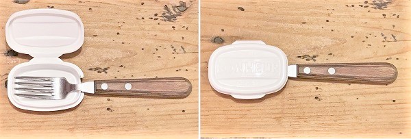 ケース付きフォークもセリアで買いました♪ と お弁当_d0249193_21572109.jpg