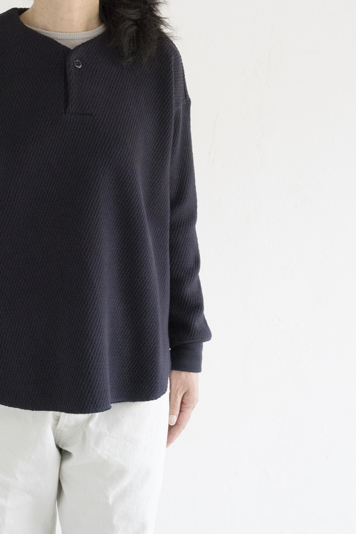 ゴーシュ　シックサーマル　ヘンリーネック　プルオーバー　グレー　サイズM ゴーシュ シックサーマル クルーネックプルオーバーとヘンリー