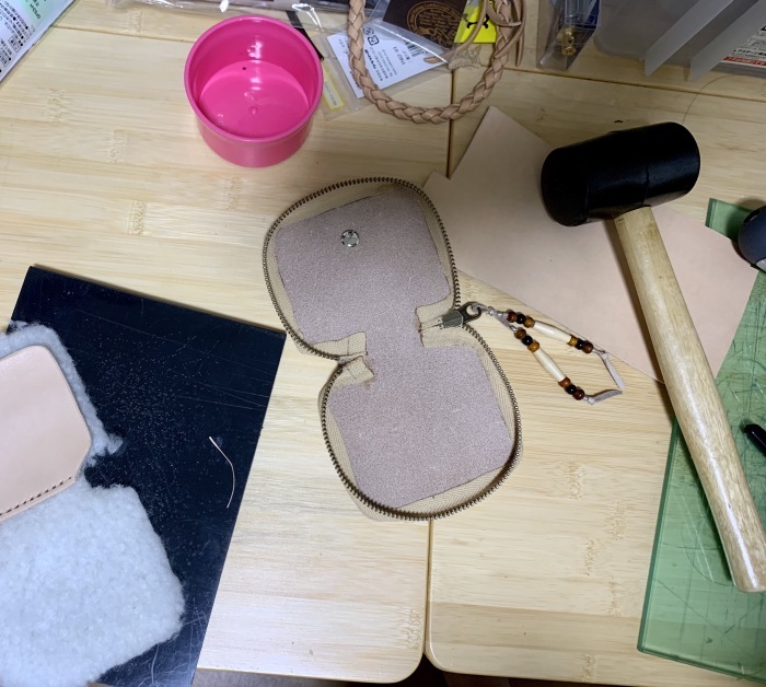ルアーワレット レザー 渓流 ルアーケース 自作 ハンドメイド