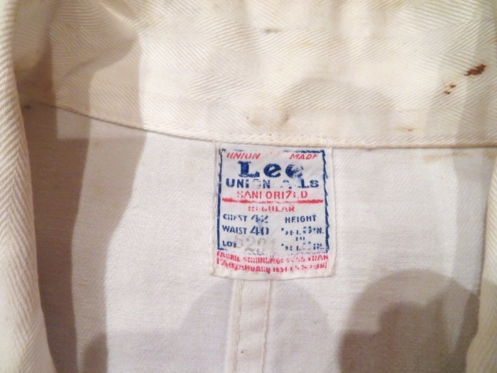 WWⅡ Lee UNION-ALLS All In One_e0187362_12324640.jpg