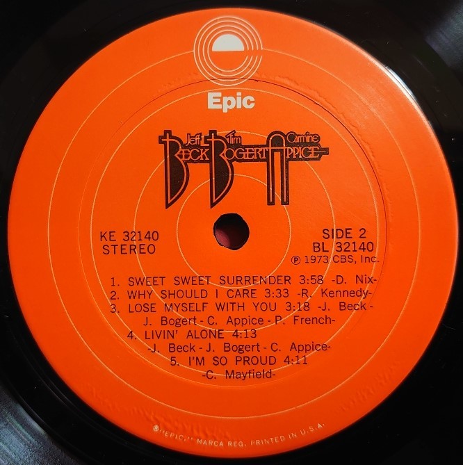 Jeff Beck その4 Beck Bogert Appice and mora : アナログレコード巡礼の旅