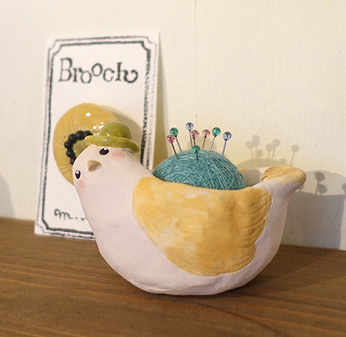 9/13(日)まで!【三好彩子作品展〜花と小鳥と鈴と】in mini Z_a0017350_14410248.jpg