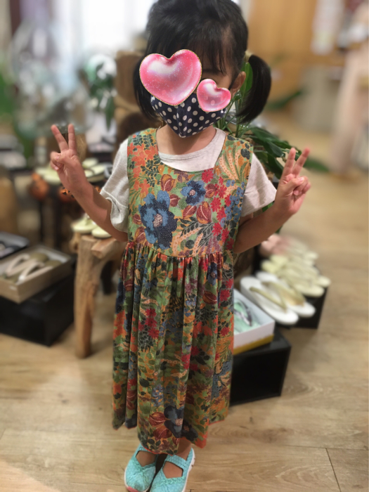 子供着物リメイクワンピース