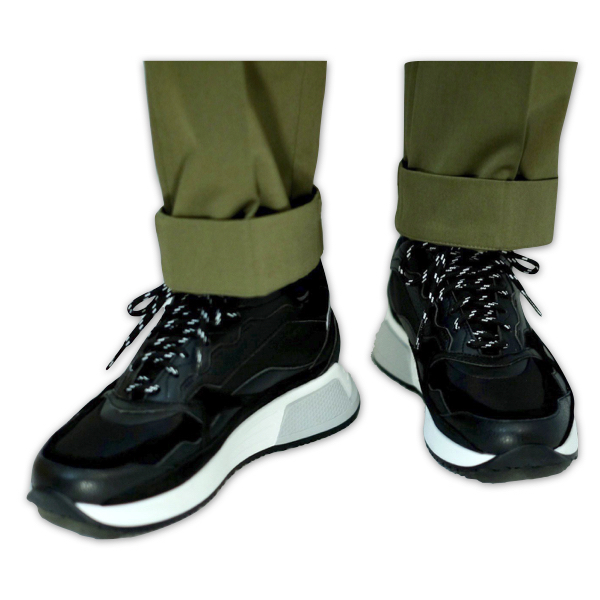 LARDINI by YOSUKE AIZAWA レザーXナイロン スニーカー_c0118375_00024747.jpeg