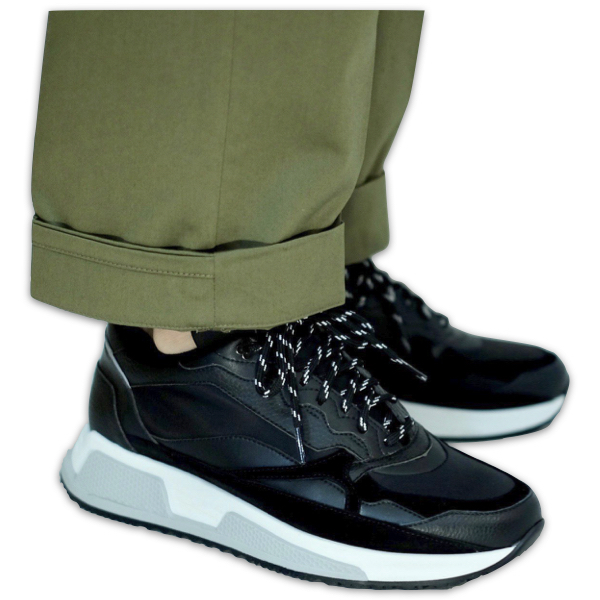 LARDINI by YOSUKE AIZAWA レザーXナイロン スニーカー_c0118375_00025688.jpeg