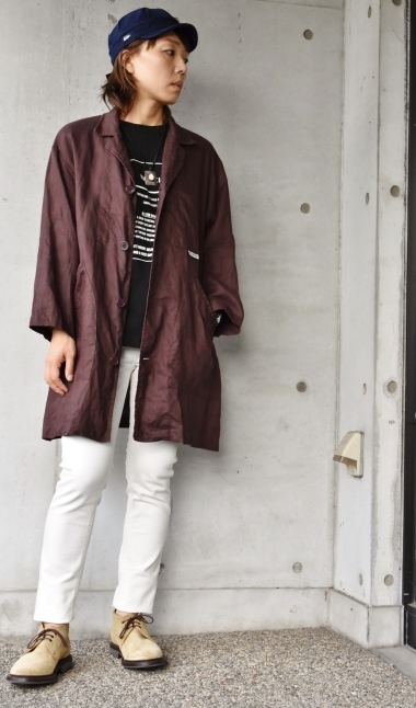 KHA:KI 7分 PRINT TEE 着丈カスタム★_d0152280_19490661.jpg