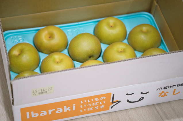 豚肩ロースカツと梨の蒸しもの_d0377645_08465804.jpg