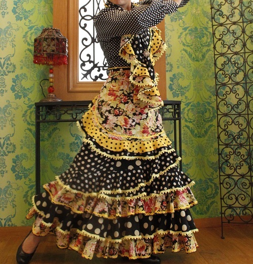 MariQuita フラメンコ ピキージョ エプロン