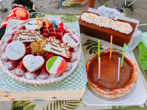 サーフィン qの休日 海と二人と 美味しい風