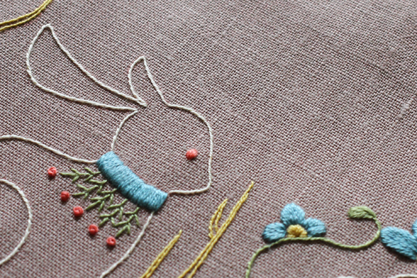 ウサギの刺繍が完成しました_e0333647_15531043.jpg