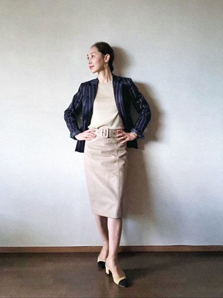 madameh closet スカートベージュ40