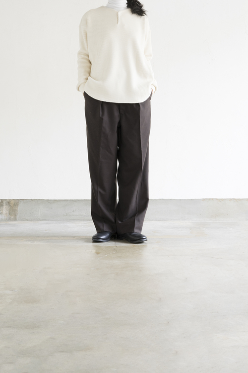 ゴーシュ　シックサーマル　ヘンリーネック　プルオーバー　グレー　サイズM ゴーシュ シックサーマル クルーネックプルオーバーとヘンリー