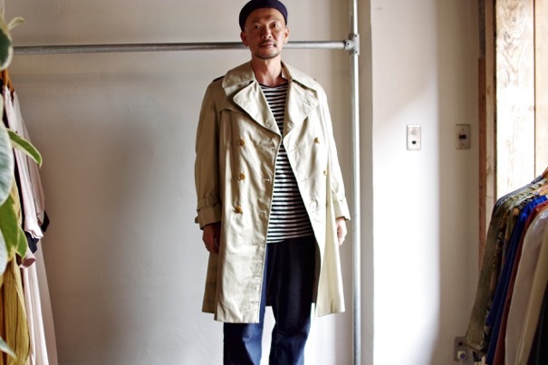 70s OLD Aquascutum トレンチコート ヴィンテージ