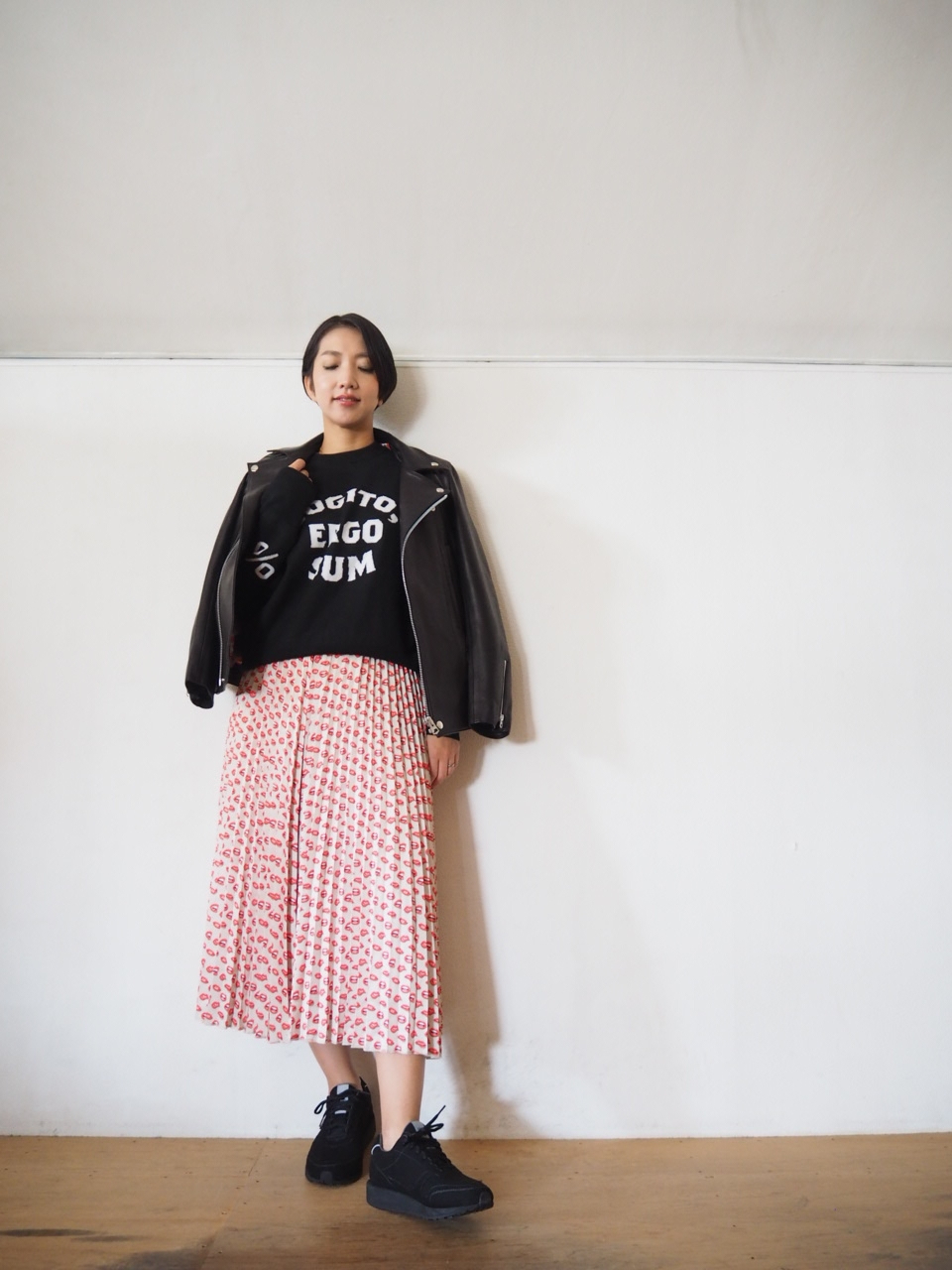 トーマスさんのLip print skirt_e0357389_15591049.jpg