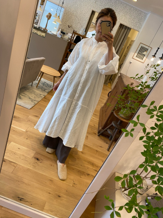Kalna Home ヘンプコットンペプラムワンピース リコシェスタッフブログ りこログ Kalna Home ヘンプコットンペプラムワンピース リコシェスタッフブログ りこログ