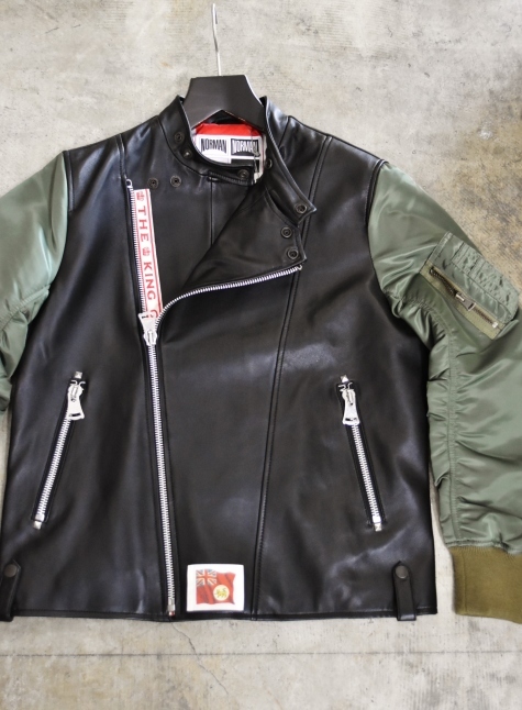 NORMAN MIX LEATHER JACKET ★★_d0152280_10124878.jpg