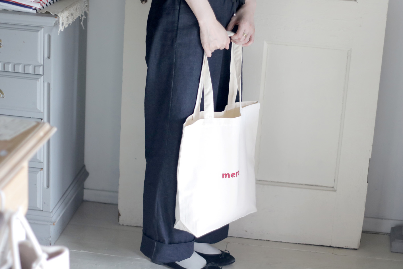 MERCI Tote Bag メルシートートバッグ koko cinema_c0281351_19130212.jpg