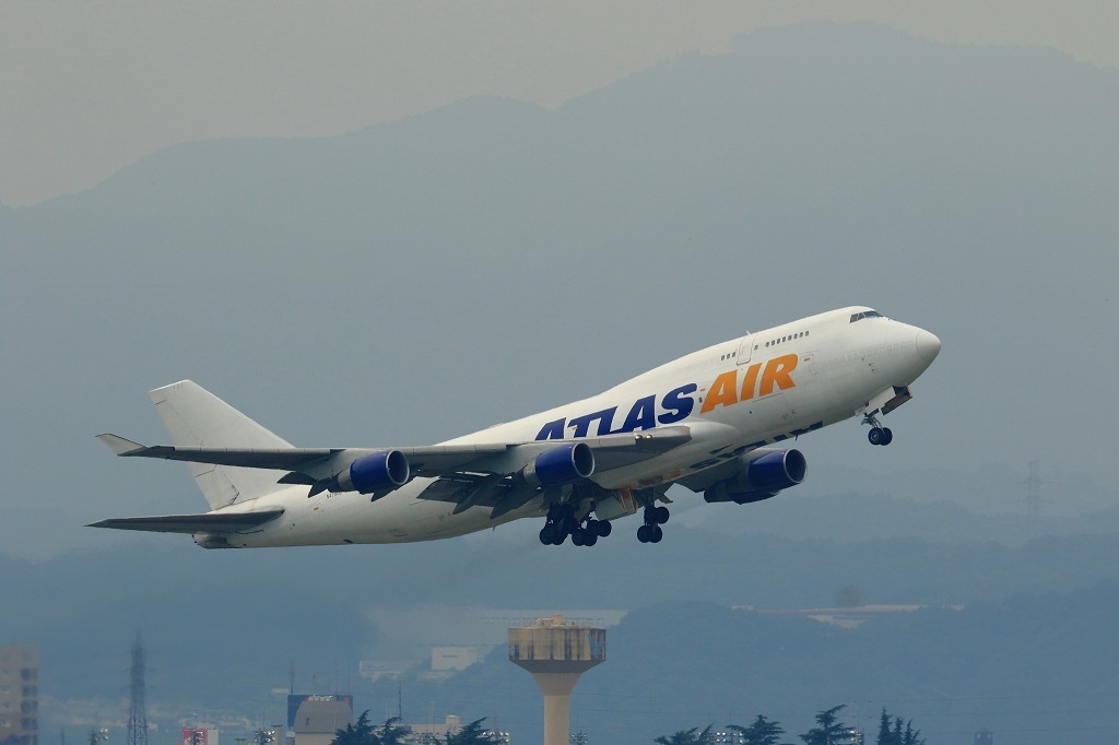 白いatlas Air 飛行機 鉄道写真館 白いatlas Air 飛行機 鉄道写真館