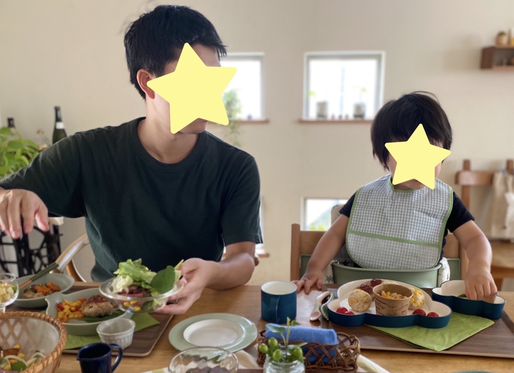 Silver week その3 長男と孫とテーブルを囲んで♪_a0165160_08595031.jpg