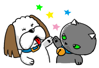 ウンコ犬と猫のぷん+ピコ_a0044064_16491255.jpg