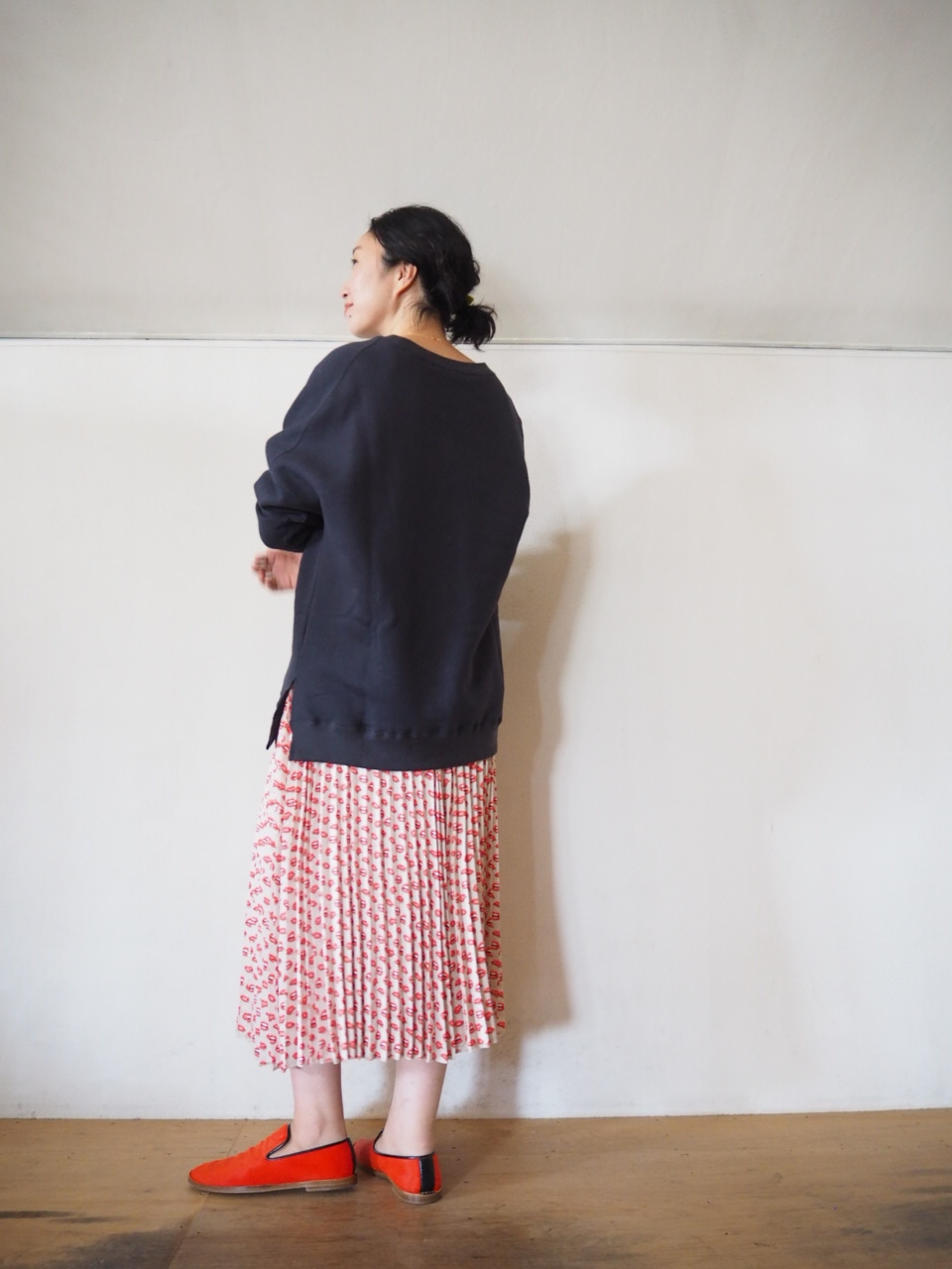 トーマスさんのLip print skirt_e0357389_13265549.jpg