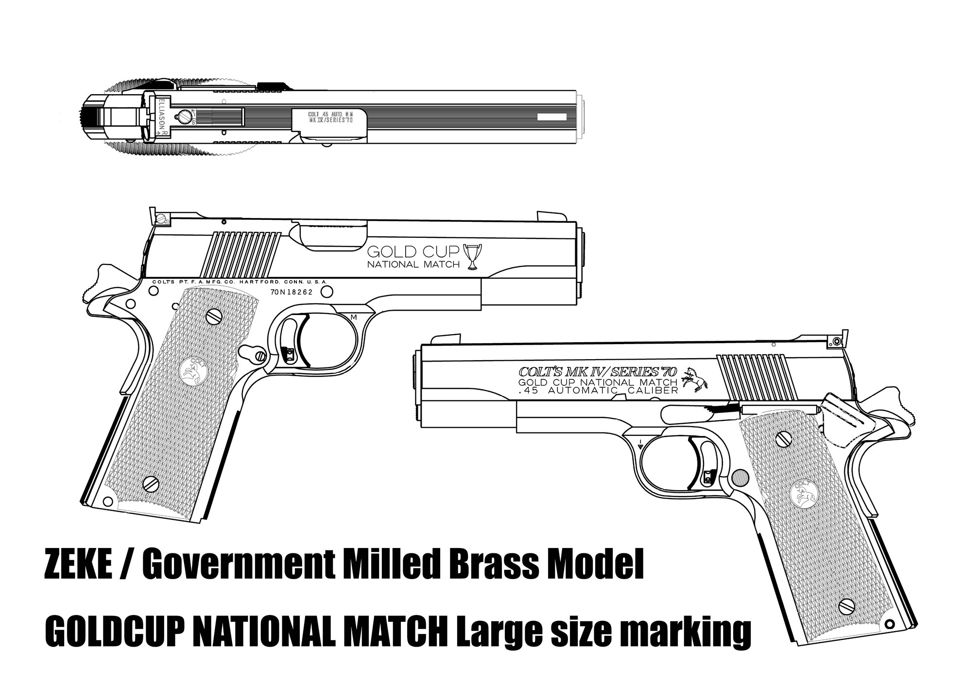 [タナカ] ゴールドカップ ナショナルマッチ .45Cal タナカ] ゴールドカップ ナショナルマッチ .45Cal ガスブロー