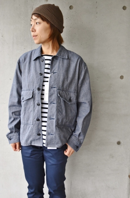 Kato Indigo DENIM STAND SHIRTS_d0152280_20593977.jpg