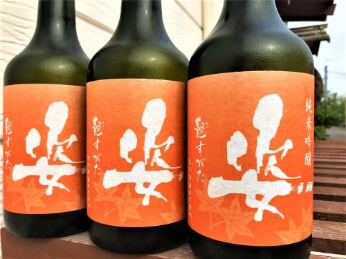 【日本酒】姿🍁秋編『艶すがた』純米吟醸原酒 五百万石×彗星✨蔵元低温貯蔵熟成🐧SPver 特別限定蔵出し 令和1BY🆕_e0173738_10342294.jpg