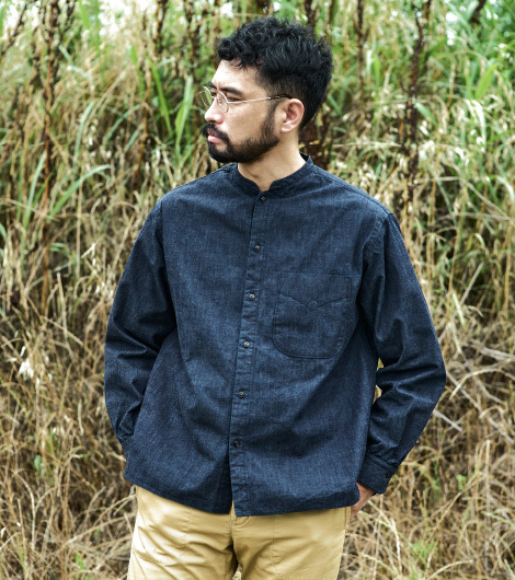 Kato Indigo DENIM STAND SHIRTS_d0152280_13254544.jpg