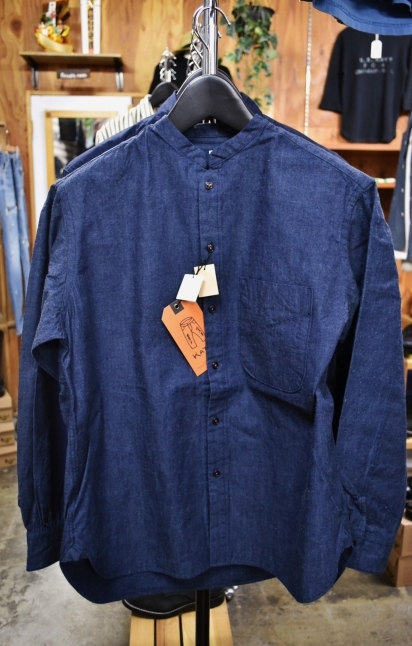 Kato Indigo DENIM STAND SHIRTS_d0152280_13313825.jpg