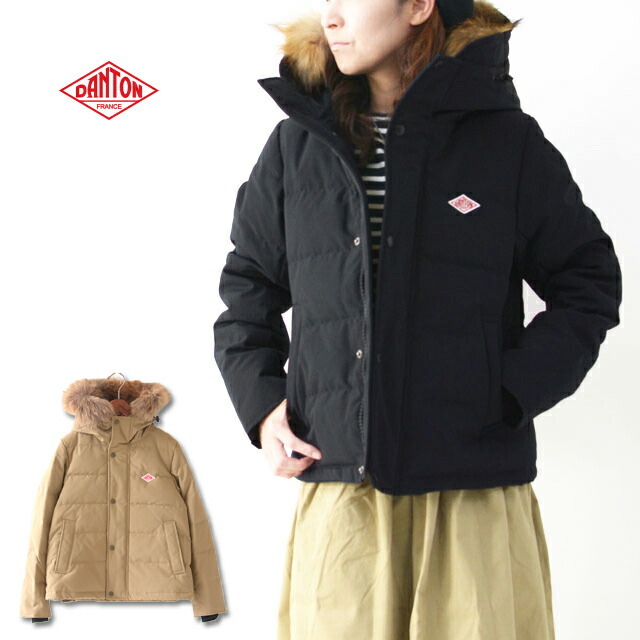 DANTON [ダントン] W DOWN PARKA JACKET [JD-8931 LAS] ファー付き