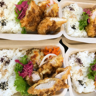 和三盆と栗のパフェ・チキンフライ ごま味噌ソース_b0102217_17224245.jpg