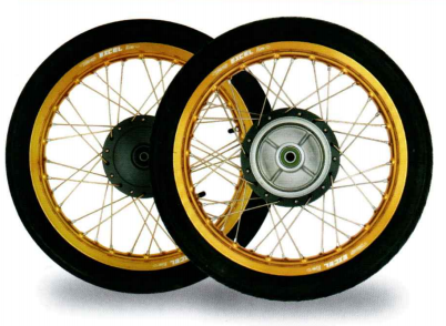 クロスカブ用EXCELリムセット : バイクの横輪