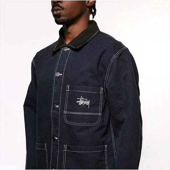 ジャケット・アウター STUSSY Brushed Moleskin Chore jacket L 楽天市場】ステューシー STUSSY ジャケット メンズ Brushed Moleskin