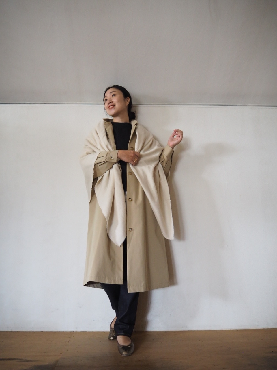 安心の正規輸入品 2/3まで Honette Wide Stole （Natural