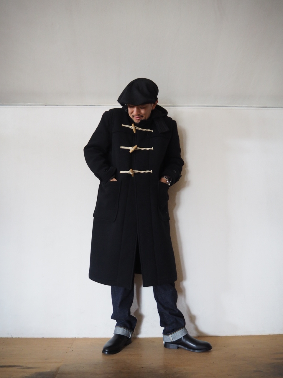 LENO ダッフルコート ブラック LENO (リノ) DUFFLE COAT / ダッフルコート
